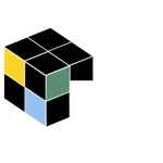 Logo blanc de l'entreprise Artisans Énergétiques Réunis (AER)